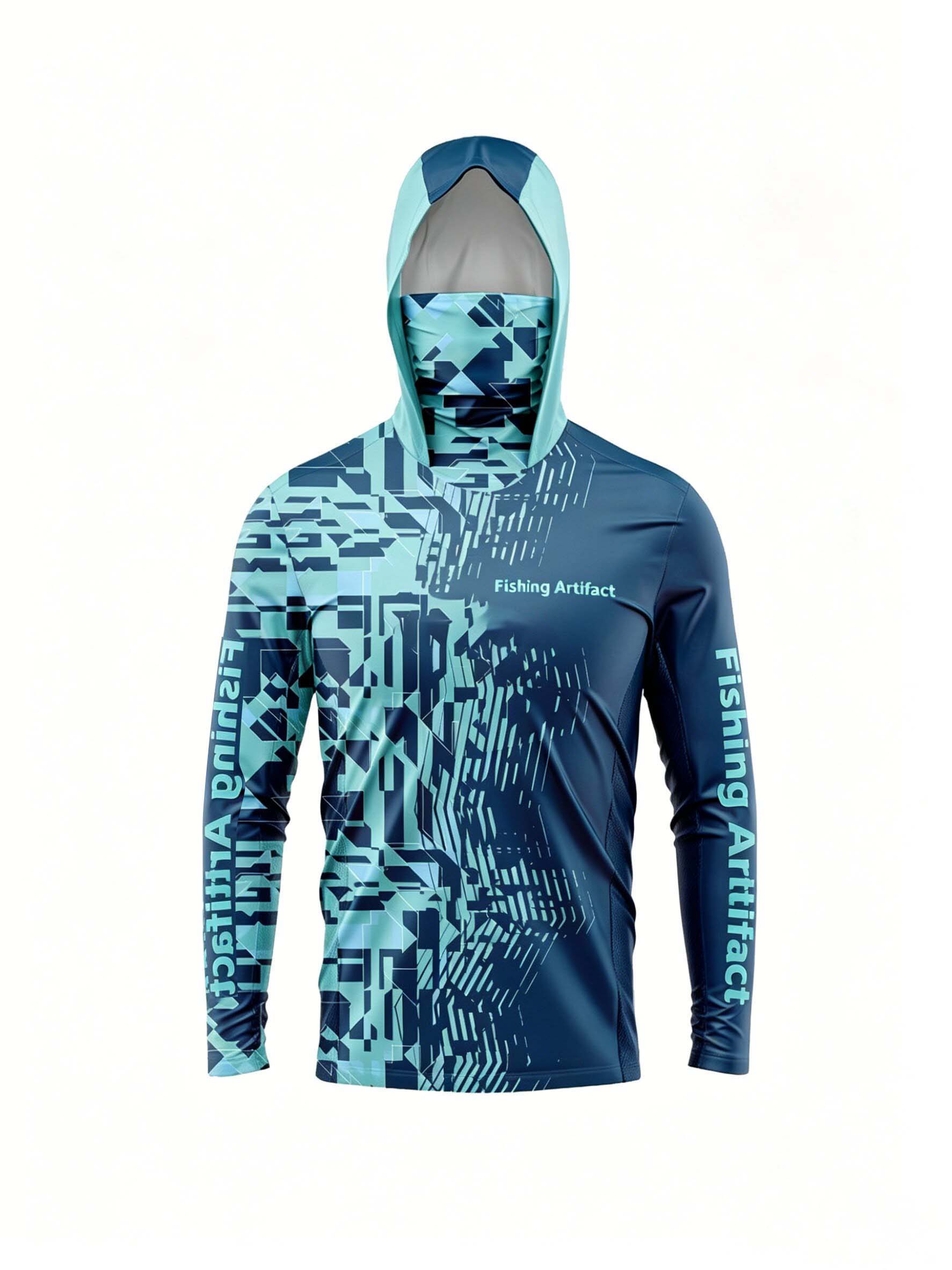 Camisola de pesca masculina pa - Fishing Mask Sun Protection avaliação e preço