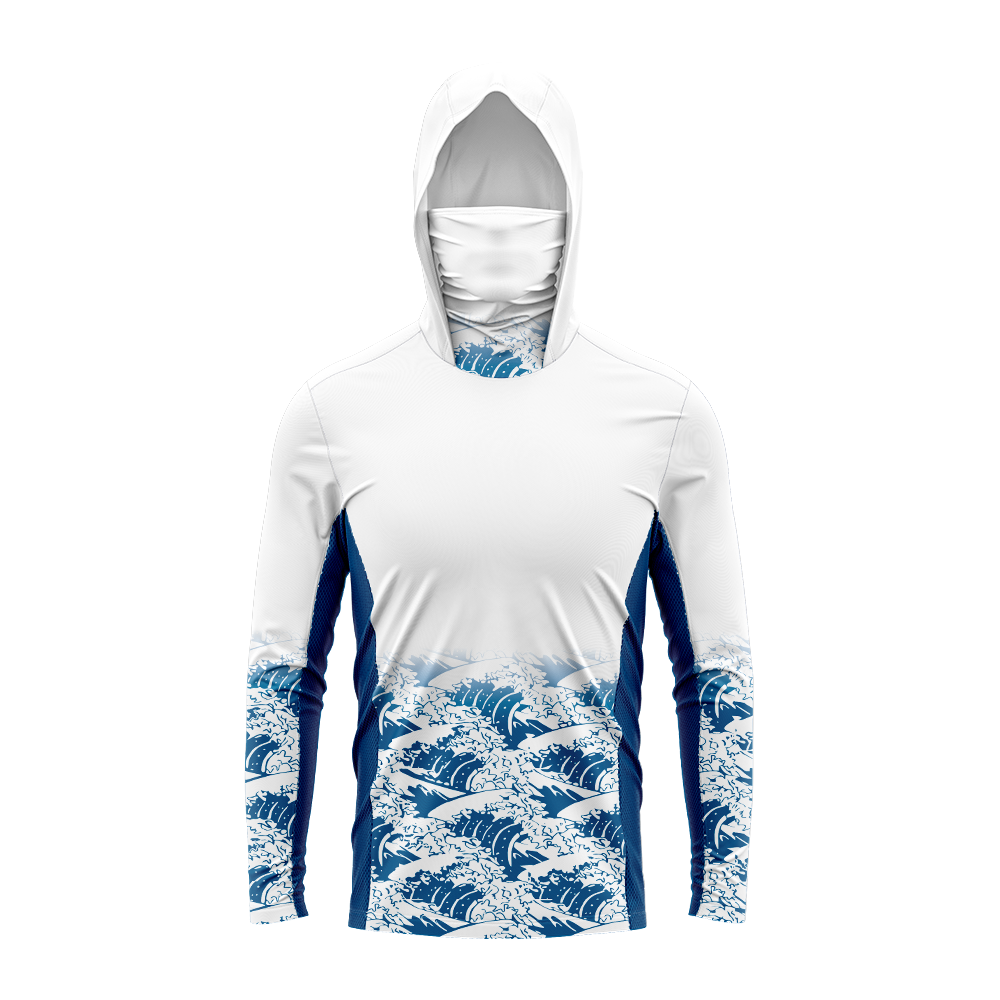 Camisola de Pesca Masculina Az - Fishing Mask Sun Protection avaliação e preço