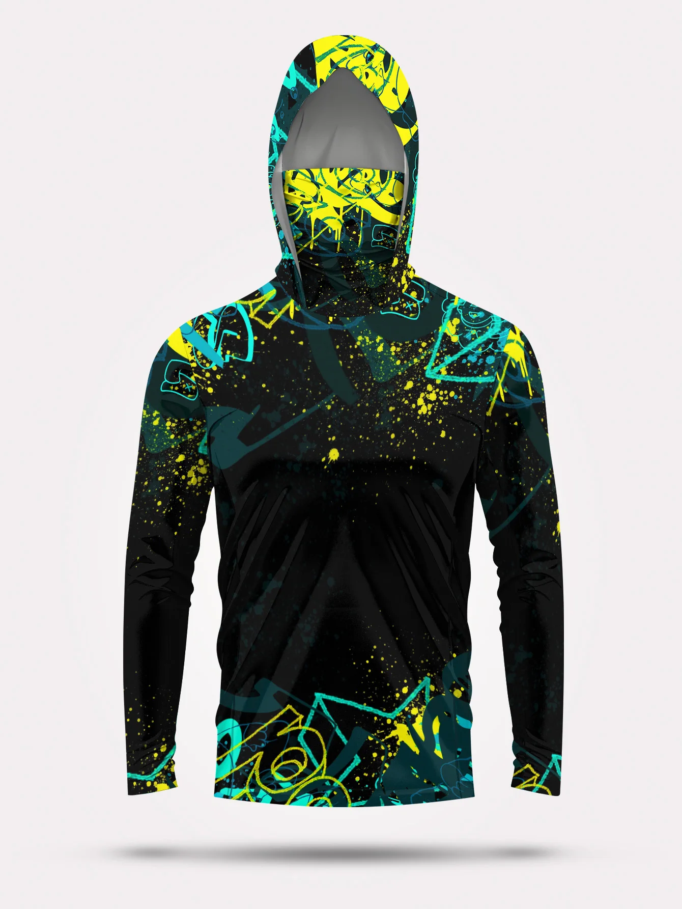 Camisola de pesca com capuz e  - Fishing Mask Sun Protection avaliação e preço