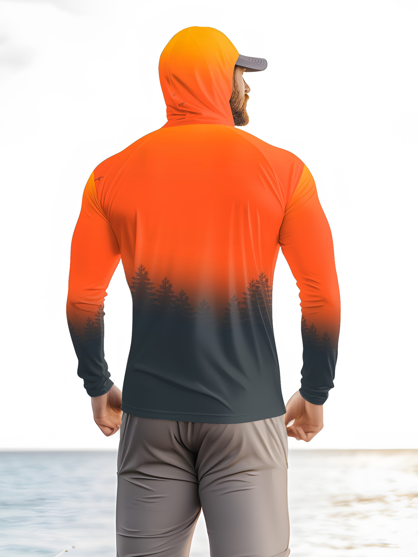 Camiseta Masculina com Capuz e - Fishing Hoodie avaliação e preço